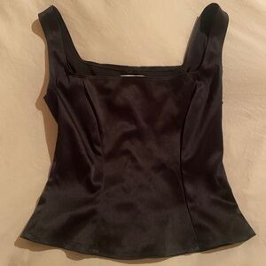 Reformation Silk Square neck Top